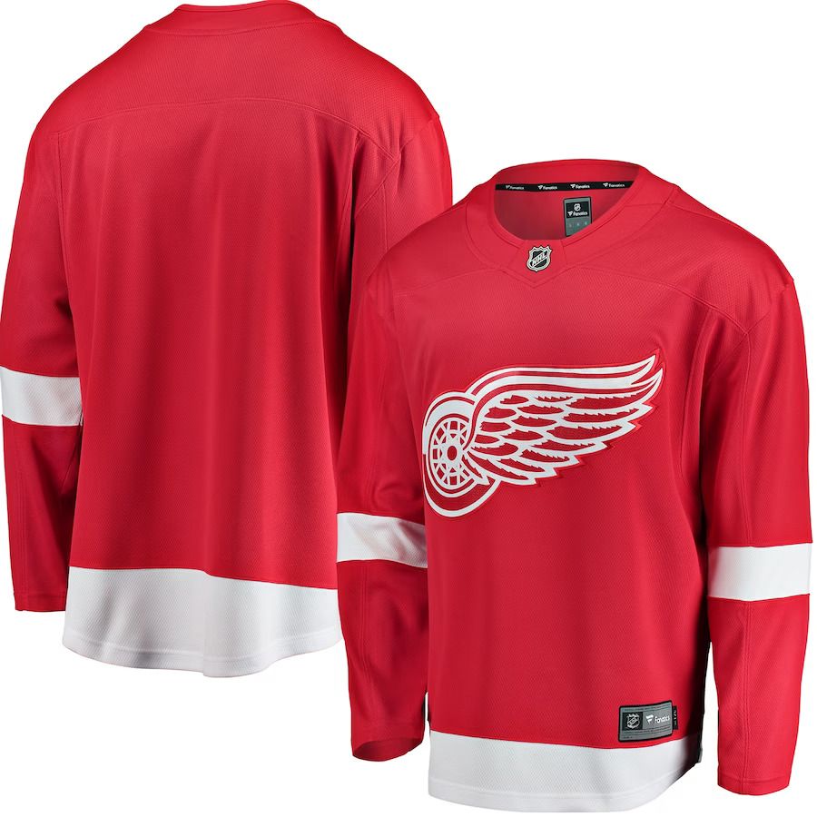 Men Detroit Red Wings Fanatics Branded Red Breakaway Home NHL Jersey
